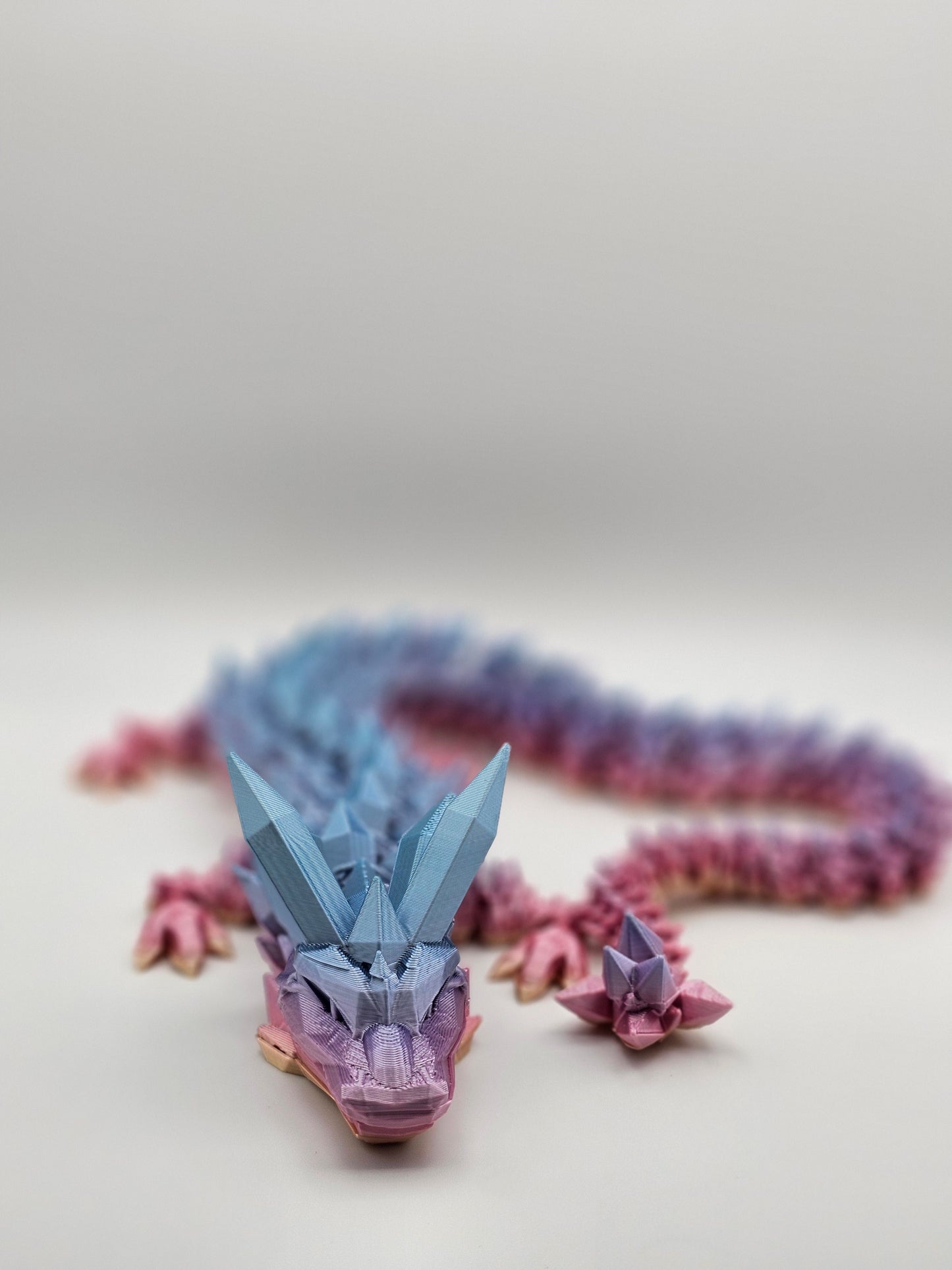 Rainbow Crystal Dragon - L