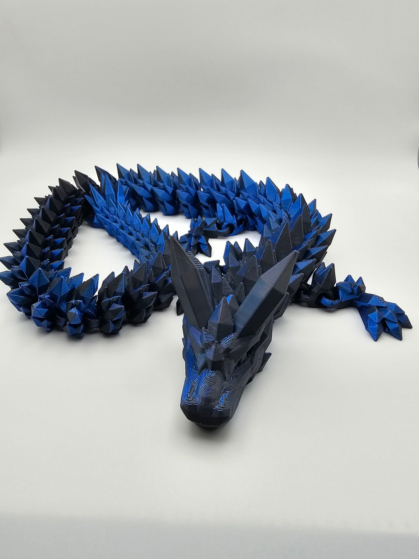 Dark Blue Crystal Dragon - L