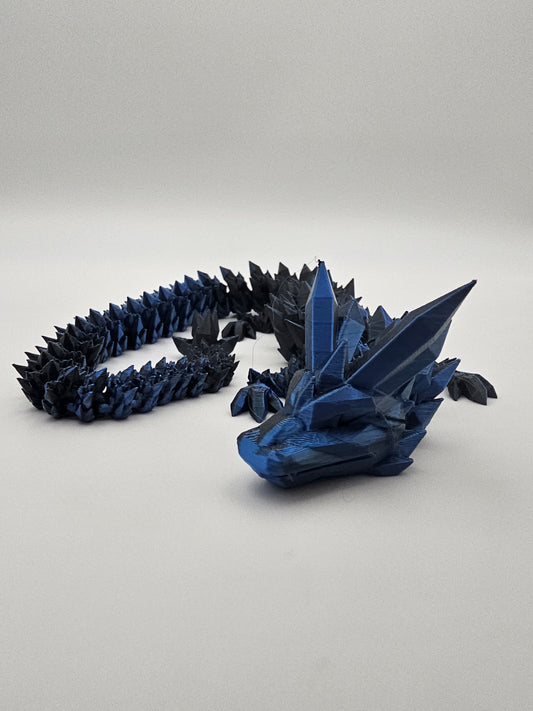 Dark Blue Crystal Dragon - S