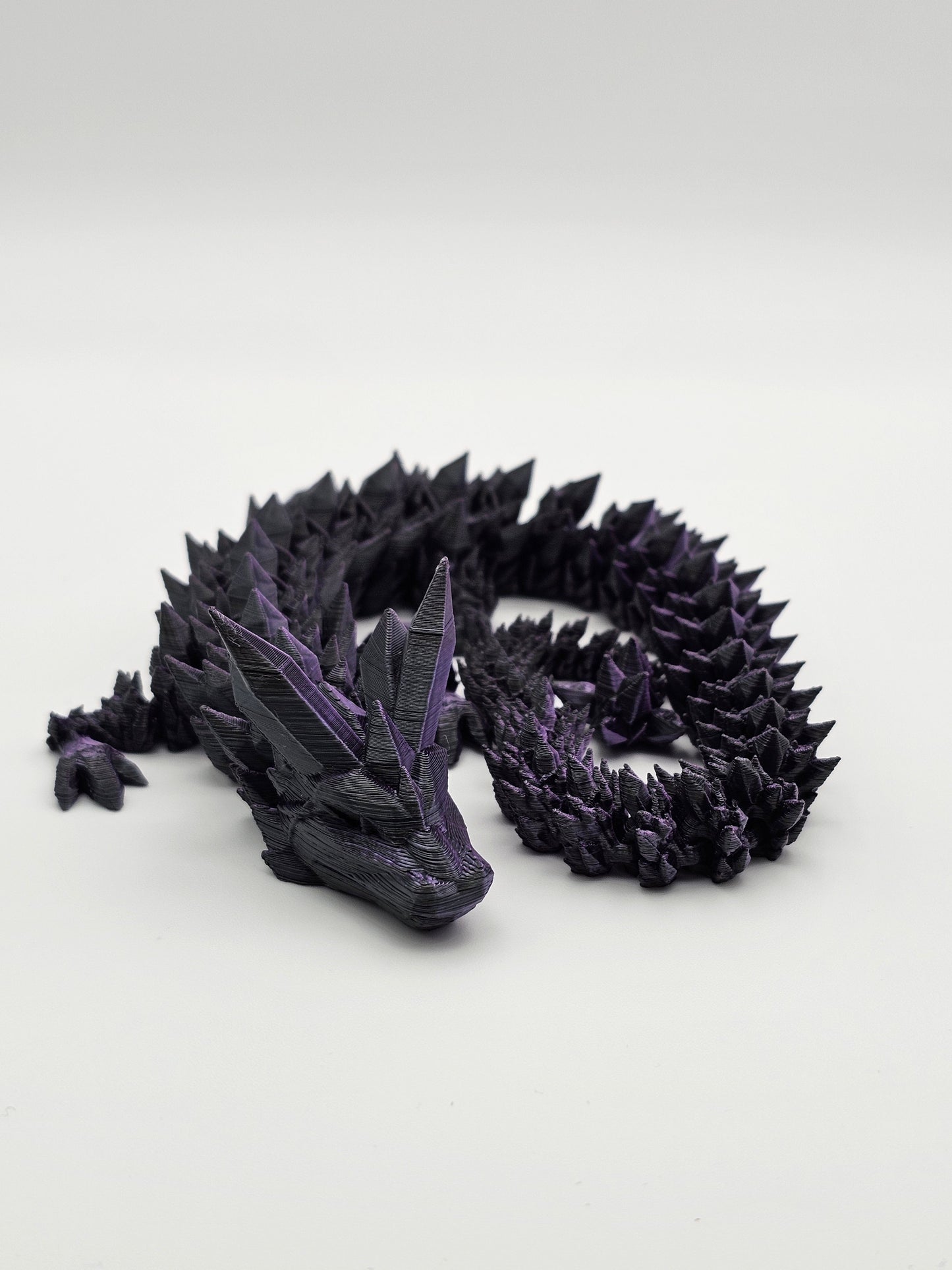Dark Purple Crystal Dragon - S