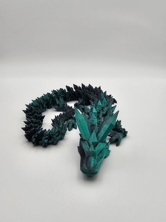 Dark Green Crystal Dragon - S